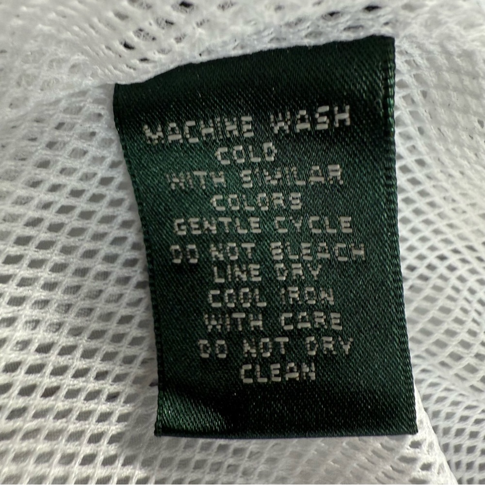 Ralph Lauren Silver‎ Foil Metallic Hooded Full Zip Windbreaker Women's Large EUC - Picture 5 of 11